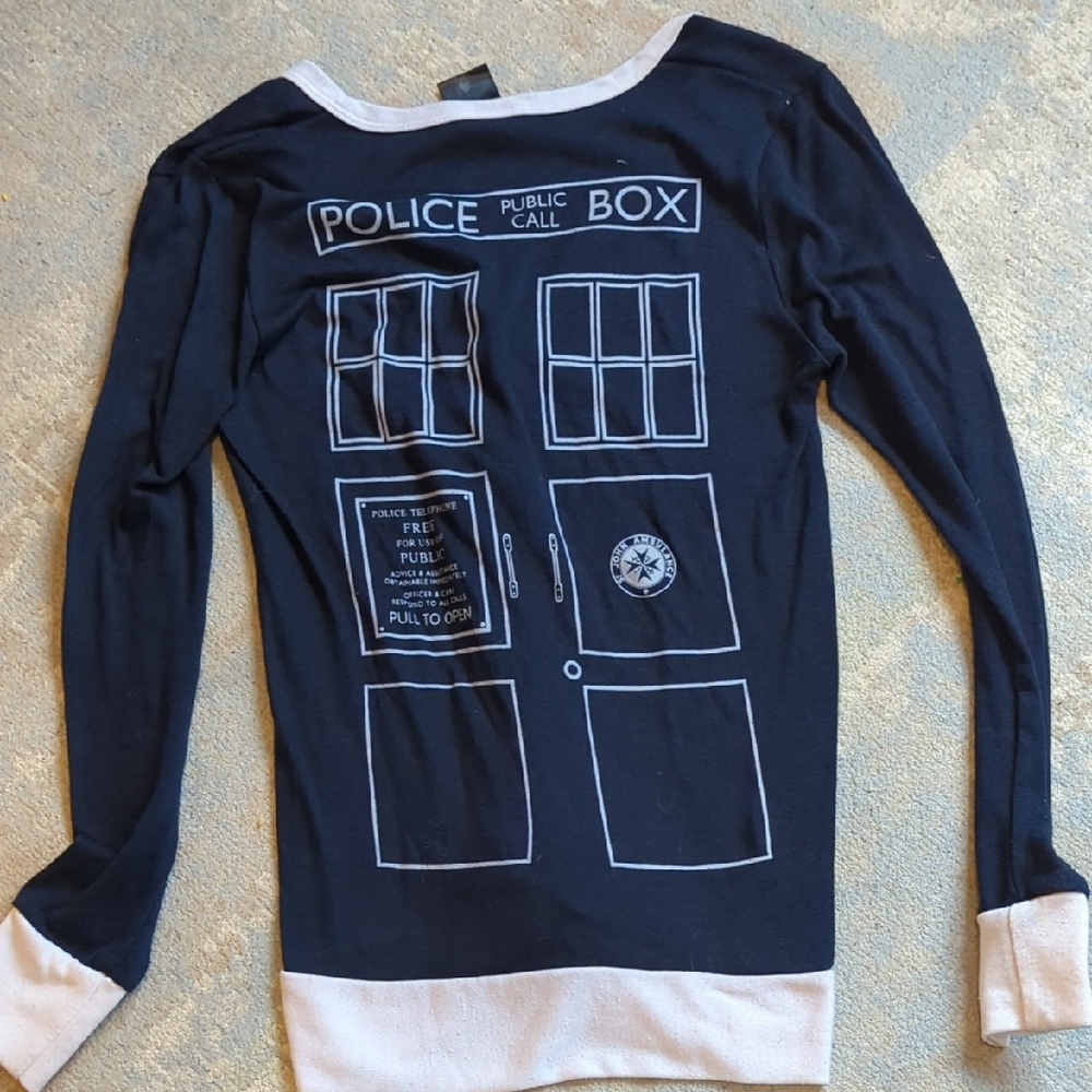 Doctor Who Tardis Cardigan Sz S